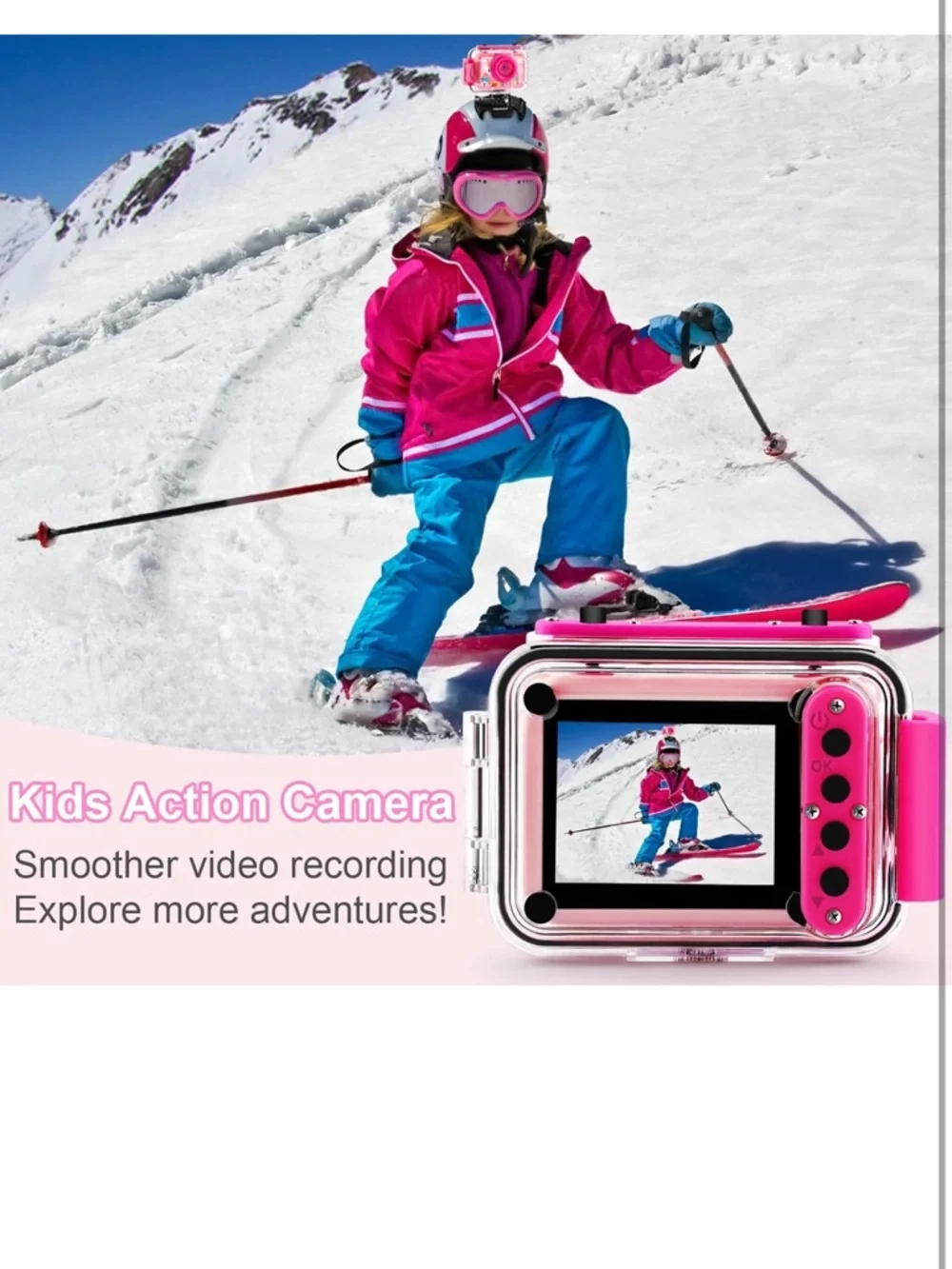 Kids underwater Digital Camera with Case & 32GB